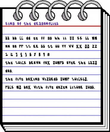 King Of The Dragonflies Regular animated font preview King Of The Dragonflies Regular animated font preview