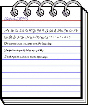 Kingbirds Regular DEMO Regular animated font preview Kingbirds Regular DEMO Regular animated font preview