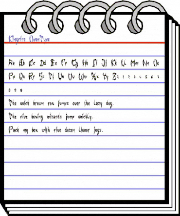 Kingfire Regular animated font preview