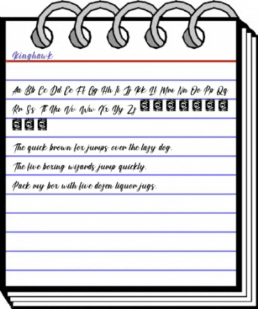 Kinghawk Regular animated font preview Kinghawk Regular animated font preview