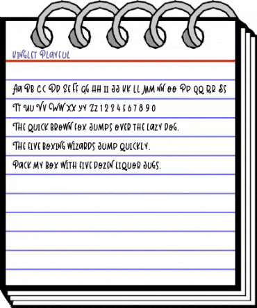 Kinglet Playful Regular animated font preview Kinglet Playful Regular animated font preview