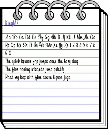 KingMe Regular animated font preview KingMe Regular animated font preview