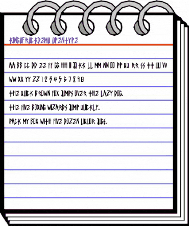 King Of Rock Demo animated font preview