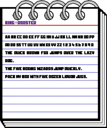KING&ROOSTER Regular animated font preview KING&ROOSTER Regular animated font preview