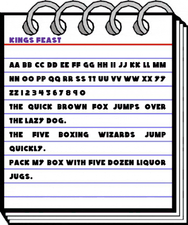 Kings Feast Regular animated font preview Kings Feast Regular animated font preview