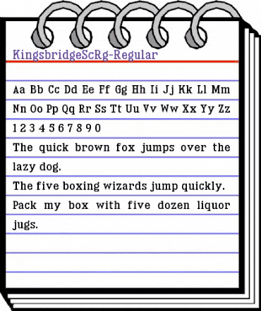Kingsbridge SemiCondensed animated font preview Kingsbridge SemiCondensed animated font preview