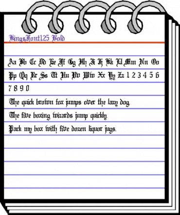 KingsFont125 Bold animated font preview KingsFont125 Bold animated font preview