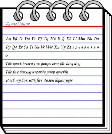 KingsHonor Regular animated font preview KingsHonor Regular animated font preview