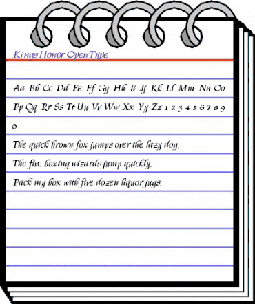 KingsHonor Regular animated font preview KingsHonor Regular animated font preview
