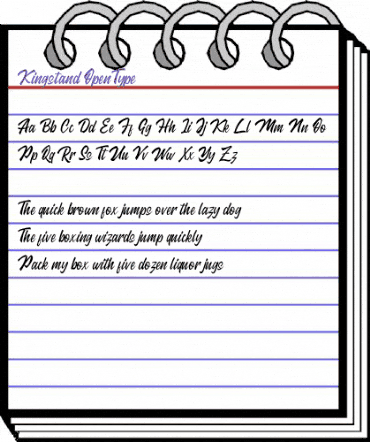 Kingstand Regular animated font preview Kingstand Regular animated font preview