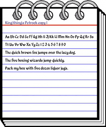 Kingthings Petrock Regular animated font preview Kingthings Petrock Regular animated font preview