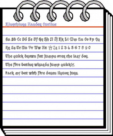 Kingthings Xander Outline Regular animated font preview Kingthings Xander Outline Regular animated font preview