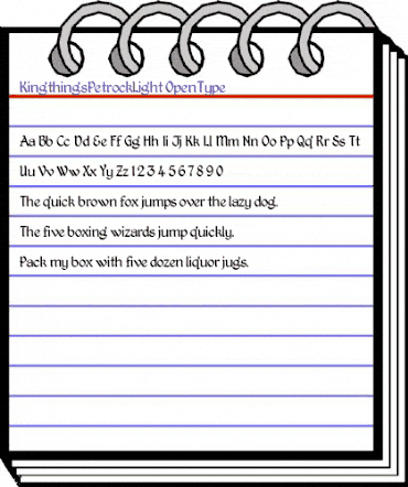 Kingthings Petrock Light Regular animated font preview Kingthings Petrock Light Regular animated font preview