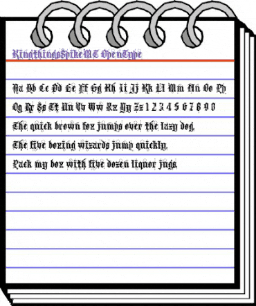 Kingthings Spike Regular animated font preview Kingthings Spike Regular animated font preview