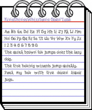 Kingthings Whizzbang regular animated font preview Kingthings Whizzbang regular animated font preview