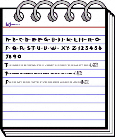 KInifed Regular animated font preview KInifed Regular animated font preview