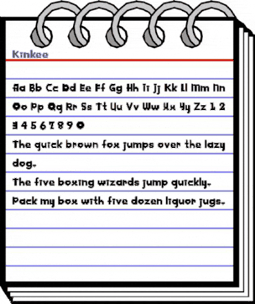 Kinkee Regular animated font preview Kinkee Regular animated font preview
