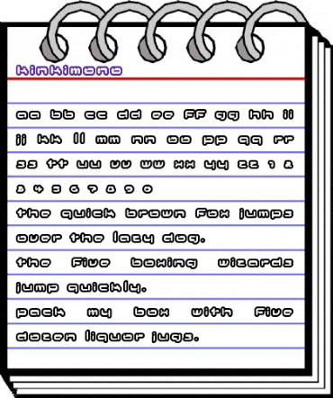 Kinkimono Regular animated font preview