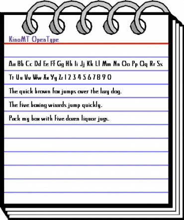 Kino MT Regular animated font preview Kino MT Regular animated font preview