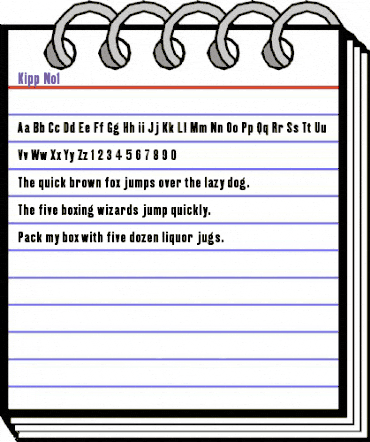 Kipp No1 animated font preview