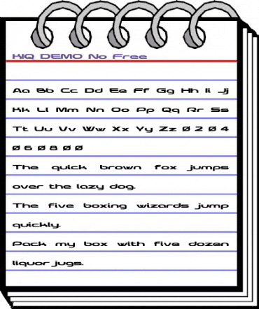 KIQ Demo Bold animated font preview