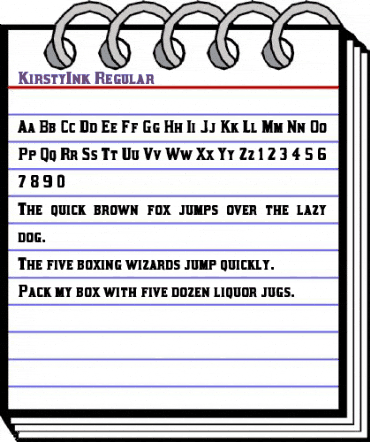 Kirsty Ink animated font preview Kirsty Ink animated font preview