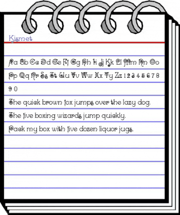 Kismet Regular animated font preview Kismet Regular animated font preview