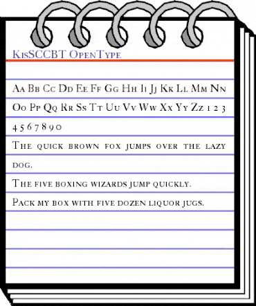 KisSCC BT Regular animated font preview KisSCC BT Regular animated font preview