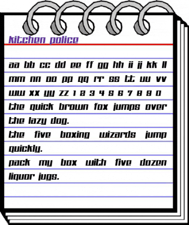 Kitchen police Regular animated font preview Kitchen police Regular animated font preview