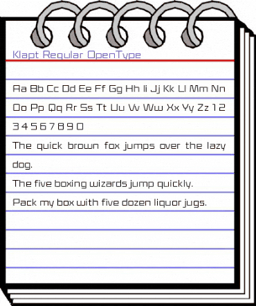 Klapt Regular animated font preview Klapt Regular animated font preview