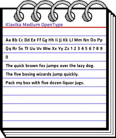 Klavika Medium animated font preview Klavika Medium animated font preview