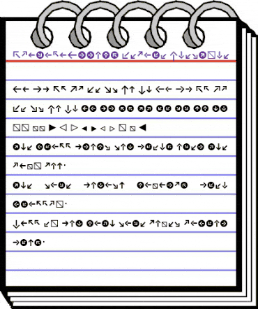 Klavika Arrows Medium animated font preview Klavika Arrows Medium animated font preview