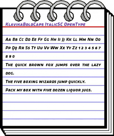 Klavika Bold Caps Regular animated font preview Klavika Bold Caps Regular animated font preview