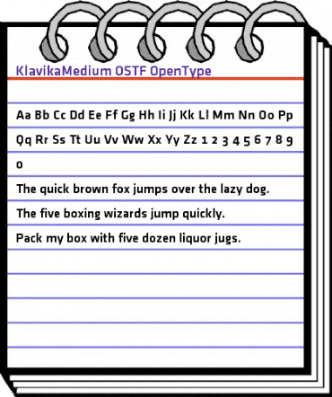 Klavika Medium Medium animated font preview Klavika Medium Medium animated font preview