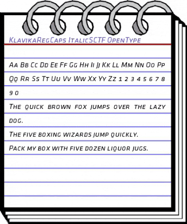 Klavika Reg Caps Italic animated font preview Klavika Reg Caps Italic animated font preview