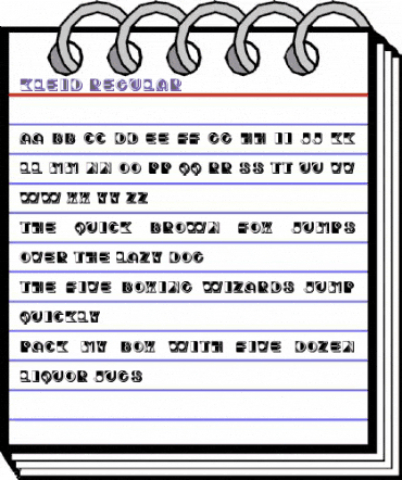 Kleid Regular animated font preview Kleid Regular animated font preview