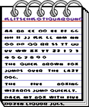 KlitschKOtiquaRound Regular animated font preview KlitschKOtiquaRound Regular animated font preview