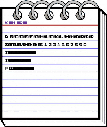 Klonk Narrow Regular animated font preview Klonk Narrow Regular animated font preview