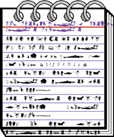 KlunderScript Kreatures animated font preview KlunderScript Kreatures animated font preview