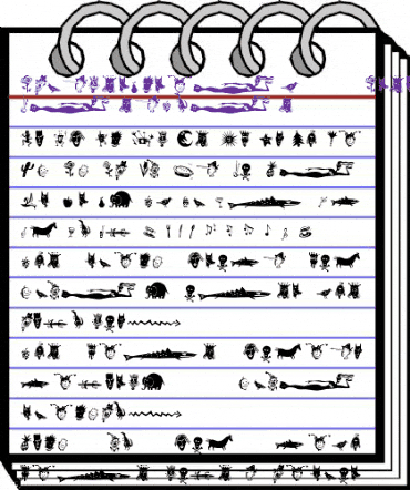 KlunderScript Kreatures animated font preview KlunderScript Kreatures animated font preview