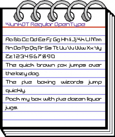 Klunk OT Regular animated font preview Klunk OT Regular animated font preview