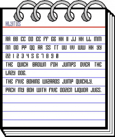 Klytus Regular animated font preview Klytus Regular animated font preview