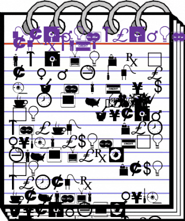 Knickerbocker Dingbats Regular animated font preview