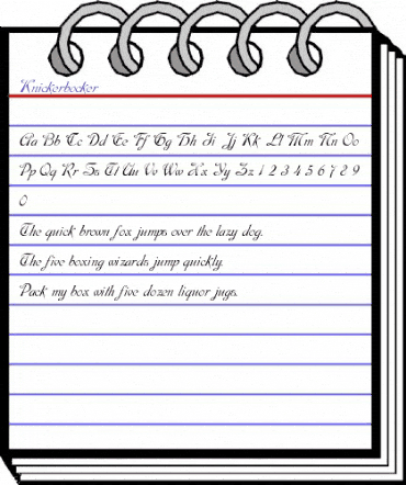 Knickerbocker Plain animated font preview Knickerbocker Plain animated font preview