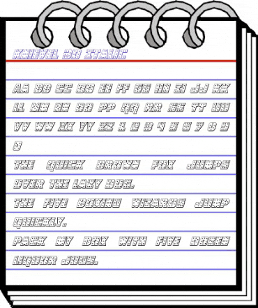 Knievel 3D Italic Italic animated font preview Knievel 3D Italic Italic animated font preview