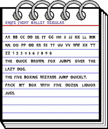 Knife Fight Ballet Regular animated font preview Knife Fight Ballet Regular animated font preview