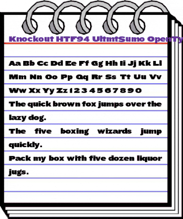 Knockout HTF94-UltmtSumo animated font preview
