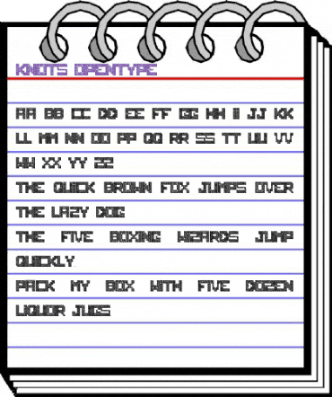 &#56331nots Regular animated font preview