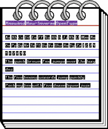 Knowing How-Inverse Regular animated font preview Knowing How-Inverse Regular animated font preview