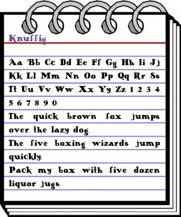 Knuffig Knuffig animated font preview
